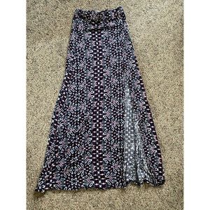 High slit maxi skirt